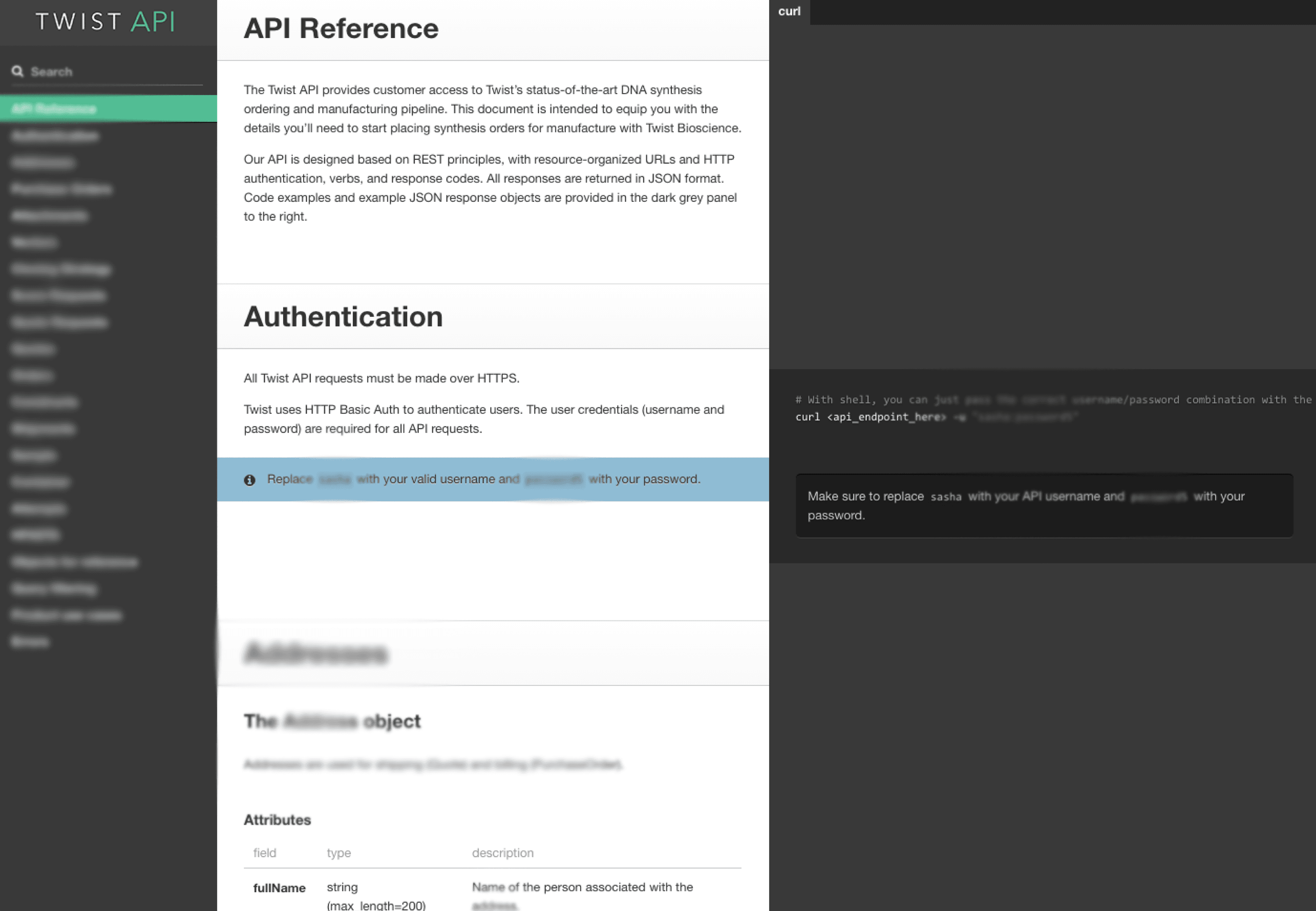Twist Bioscience Order Management API